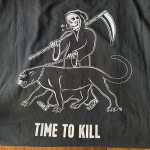 Sketchy Tank Men’s Graphic Tee “Time to Kill” size XL